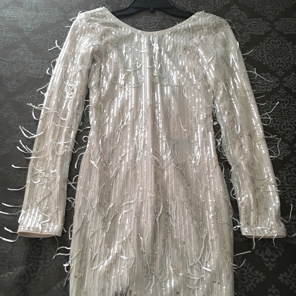 Taking the Spotlight Sequin Mini Dress - Silver